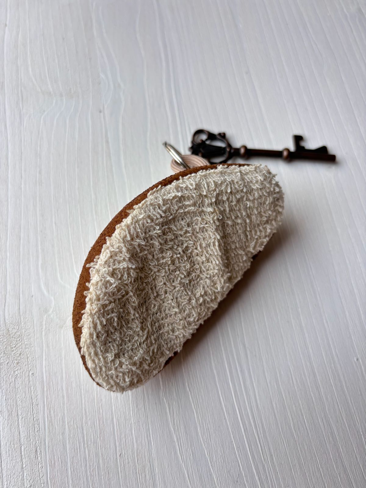 Fetta di Pane di Altamura Portachiavi in stoffa