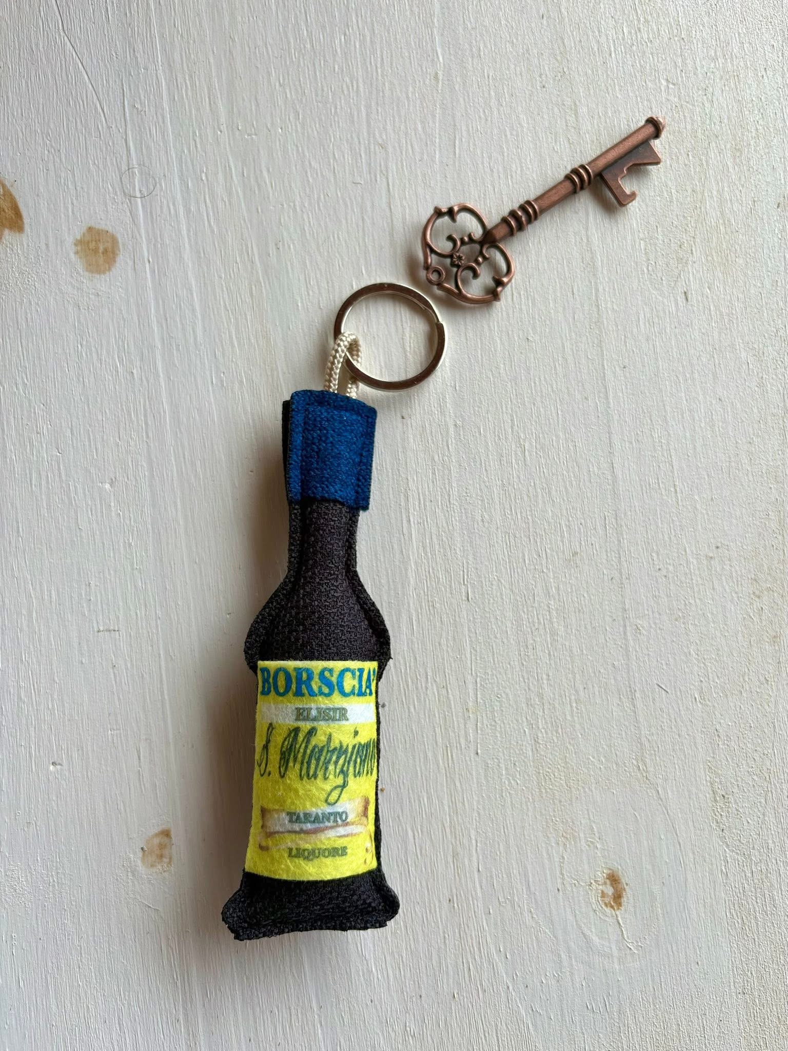 Liquore San Marziano Portachiavi in stoffa